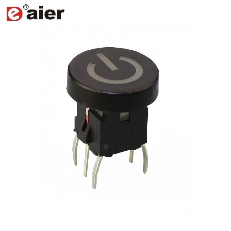 6X9XH MM Size TSL-A061-DL1 Illuminated Tact Switch LED with Power Laser Engraving