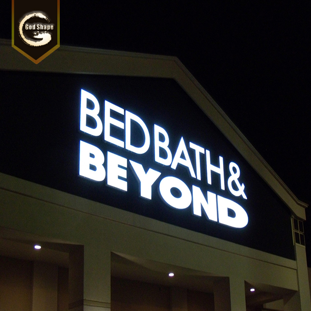 OEM Frontlit Acrylic Led 3D Channel Letter Pizza Cafe Shopfront Light Wall Illuminated Logo Shop Sign