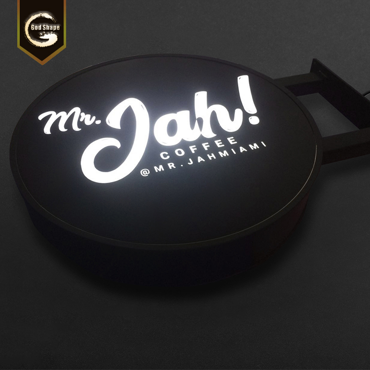 Facade sign wall mount led advertising acrylic  light box led sign