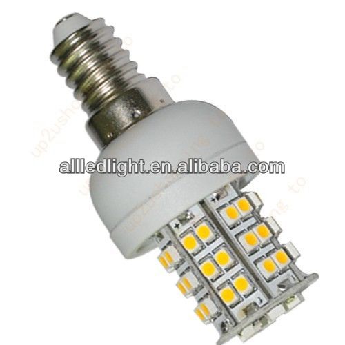 3W, E14 48SMD 3528, Anti dust cover, AC110V 230V, LED E14 Light Bulb, High power led lamp E14