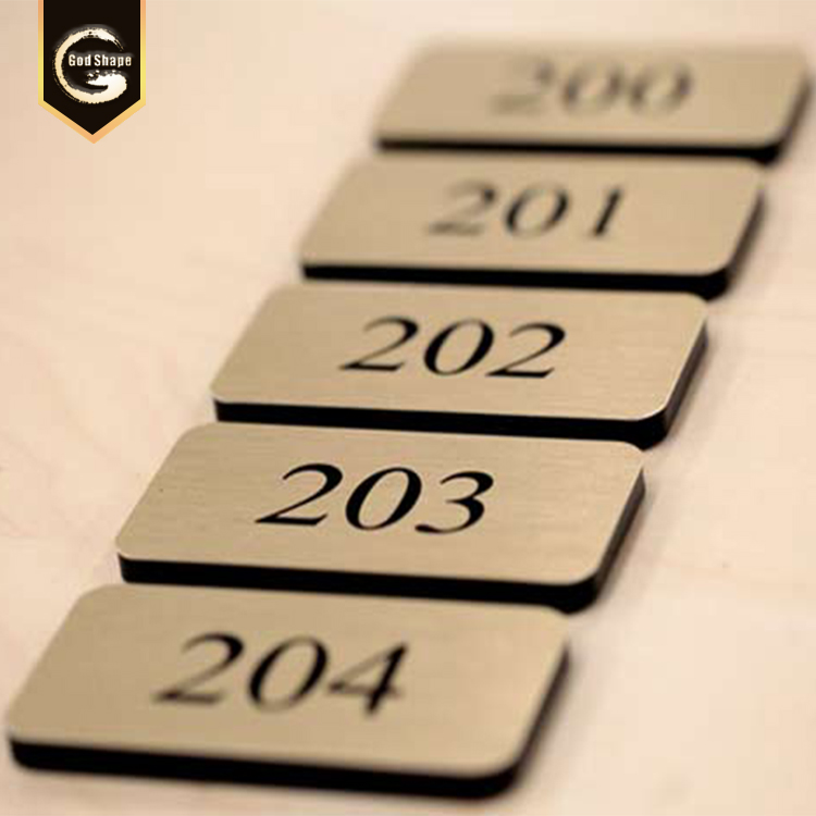 3d nameplate room id plaque office wayfinsing sign  aluminum office door nameplate