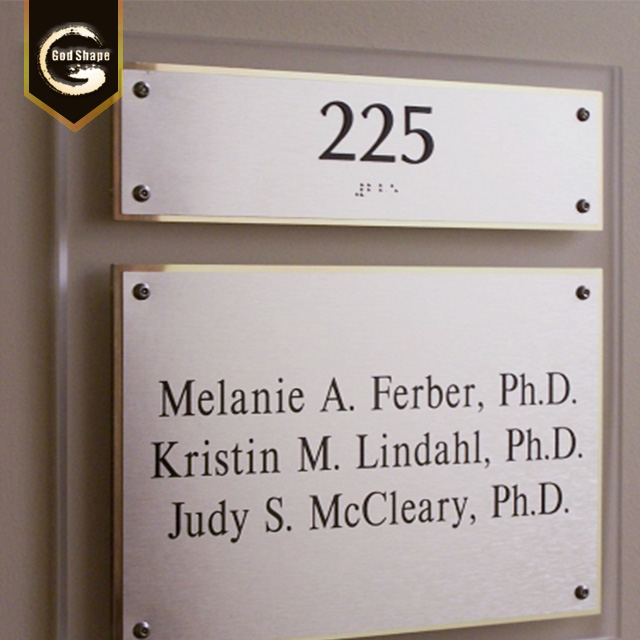 Braille Signage Door Name Acrylic Plate Restroom Toilet Signage Door Office Sign