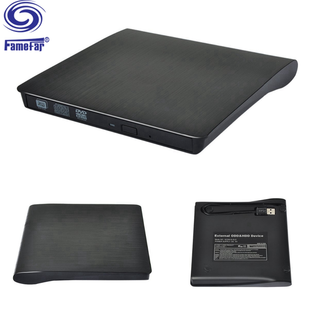 Factory Directly Sell external usb dvd drive Portable Slim DVDROM DVDRW Burner Writer