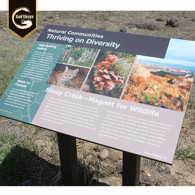 Outdoor aluminum sheet  embossed plate  sign aluminum profile information signage