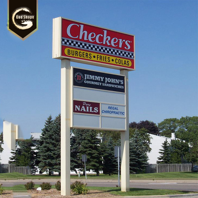 High Quality Waterproof Free Standing School Real Estate Park Signage Pylon Sign