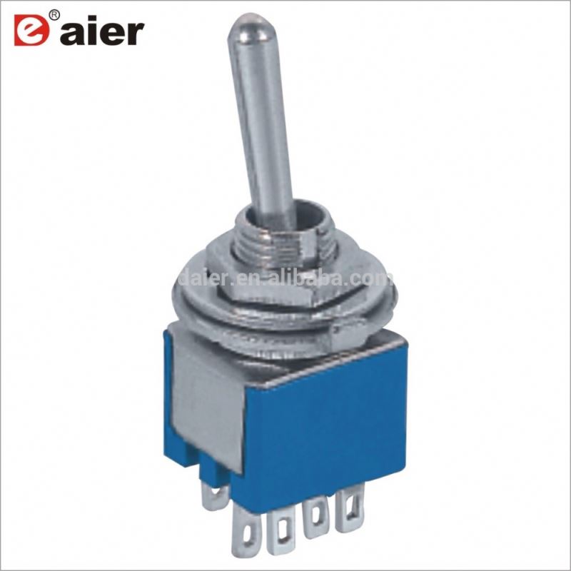 5MM ON ON 2 Position 6Pin Toggle Switches Double Pole