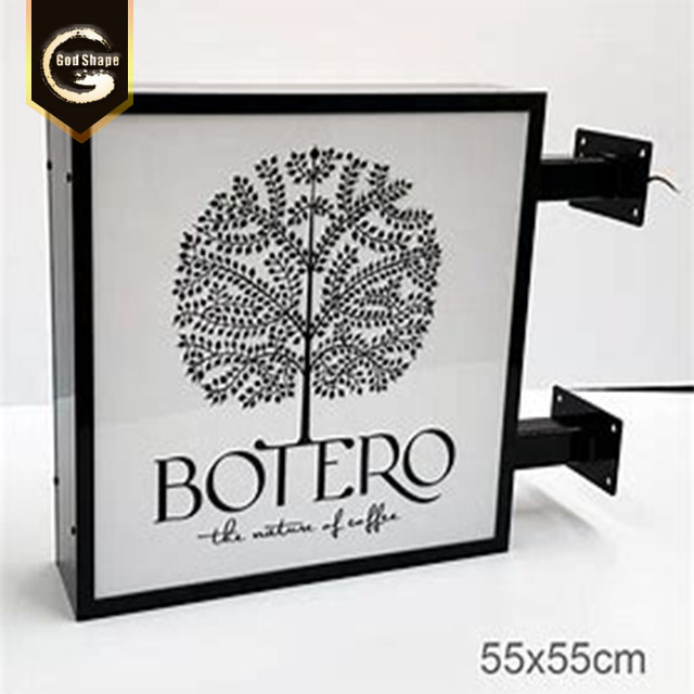 Square Frontlit Wall Mount Advertising LED Backlit Advertising led Light box sign