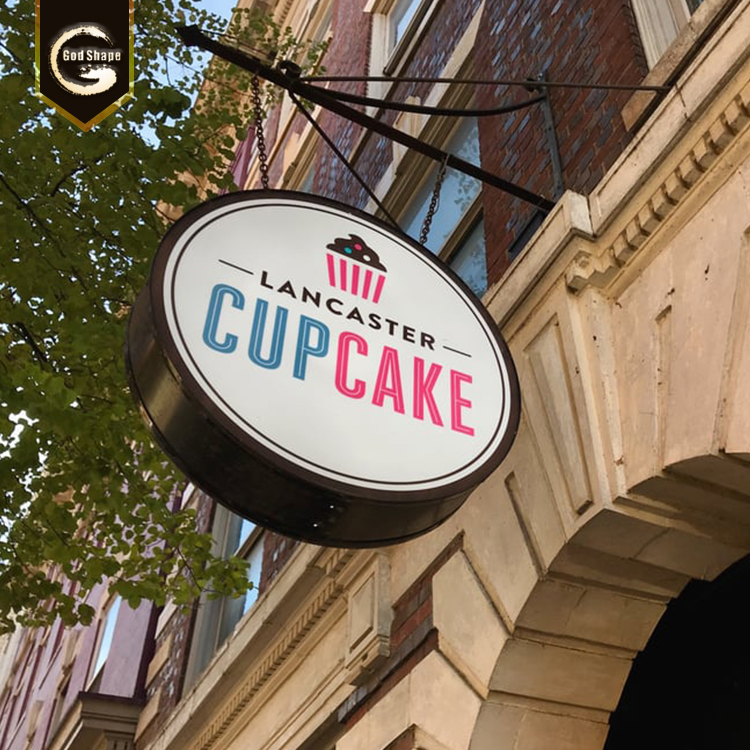 High quality restaurant cinema acrylic advertising round  light box