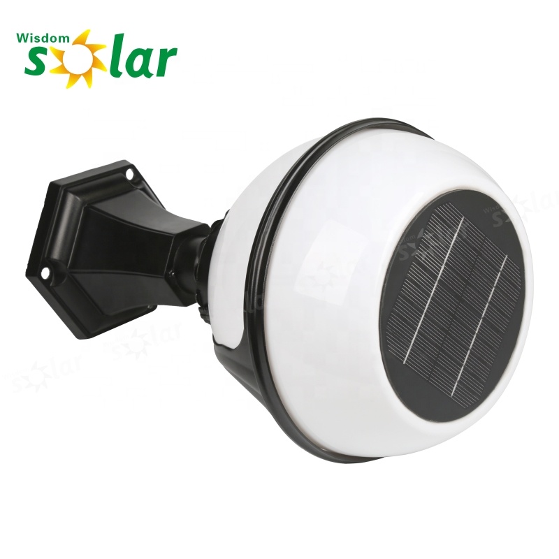 Special design round led  wall fence lights solar decorative solar ball  lights