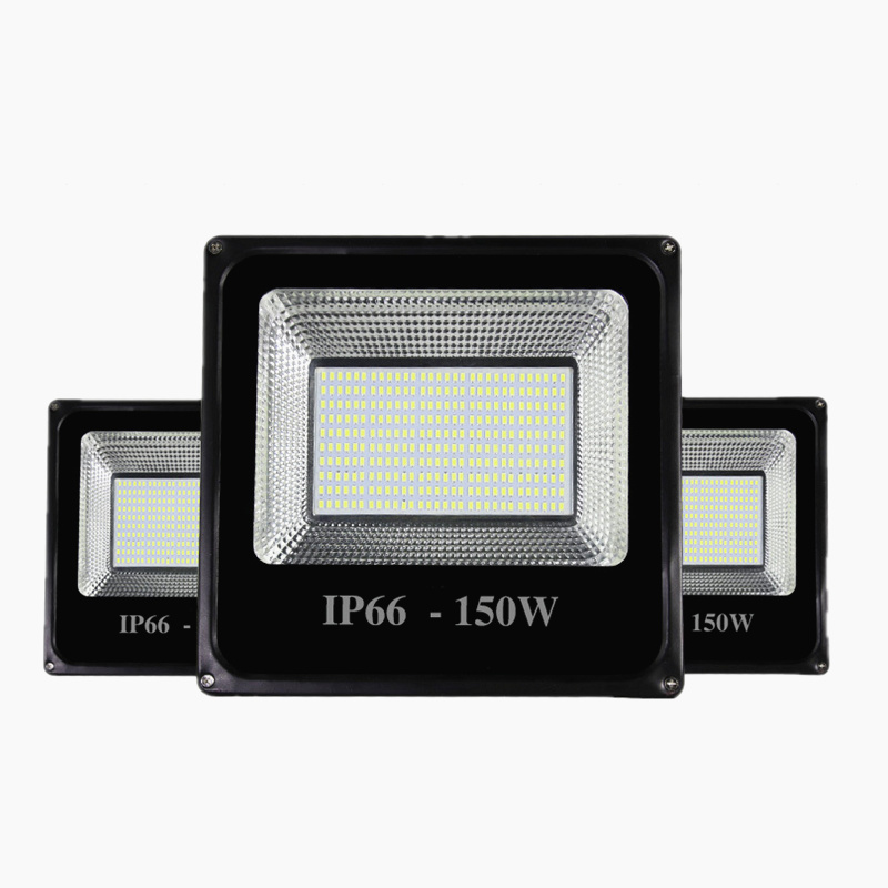 AC 30W 50W 100W 150W 200W floodlight SMD toughened glass cover and aluminum reflector