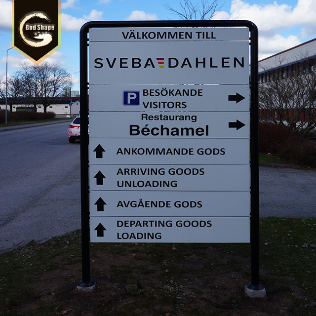 Park Acrylic Vacuum Forming Advertising Free Standing Signage