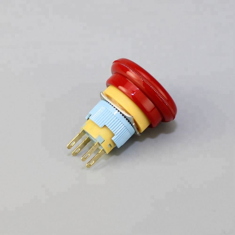 16MM Dome Button 4Pin Plastic Emergency Stop Switch