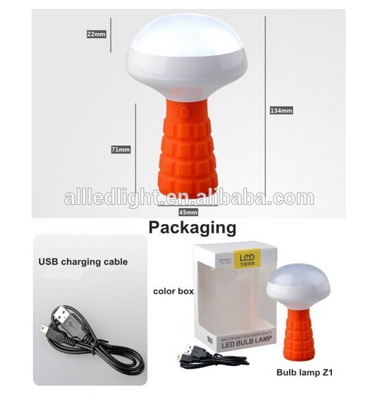 Rechargeable emergency LED bulb india price with magnet
