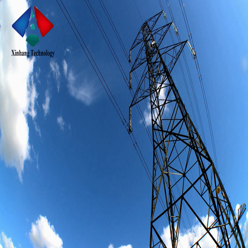 Electric transmission line tower angular lattice power steel tower