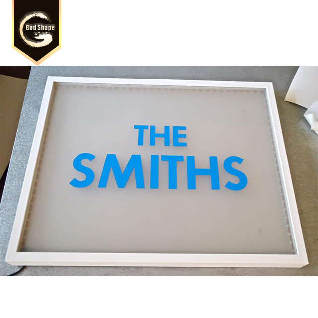 Aluminium profile Frame Acrylic Lightbox Illuminated Sign for Advertising