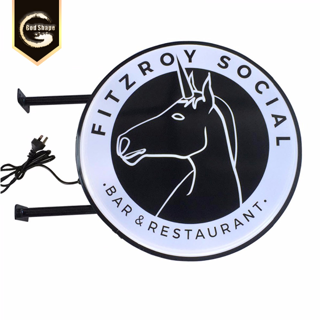 Wholesale Led Acrylic Round Light Boxes Large Light Box Decorative Light Box Signage