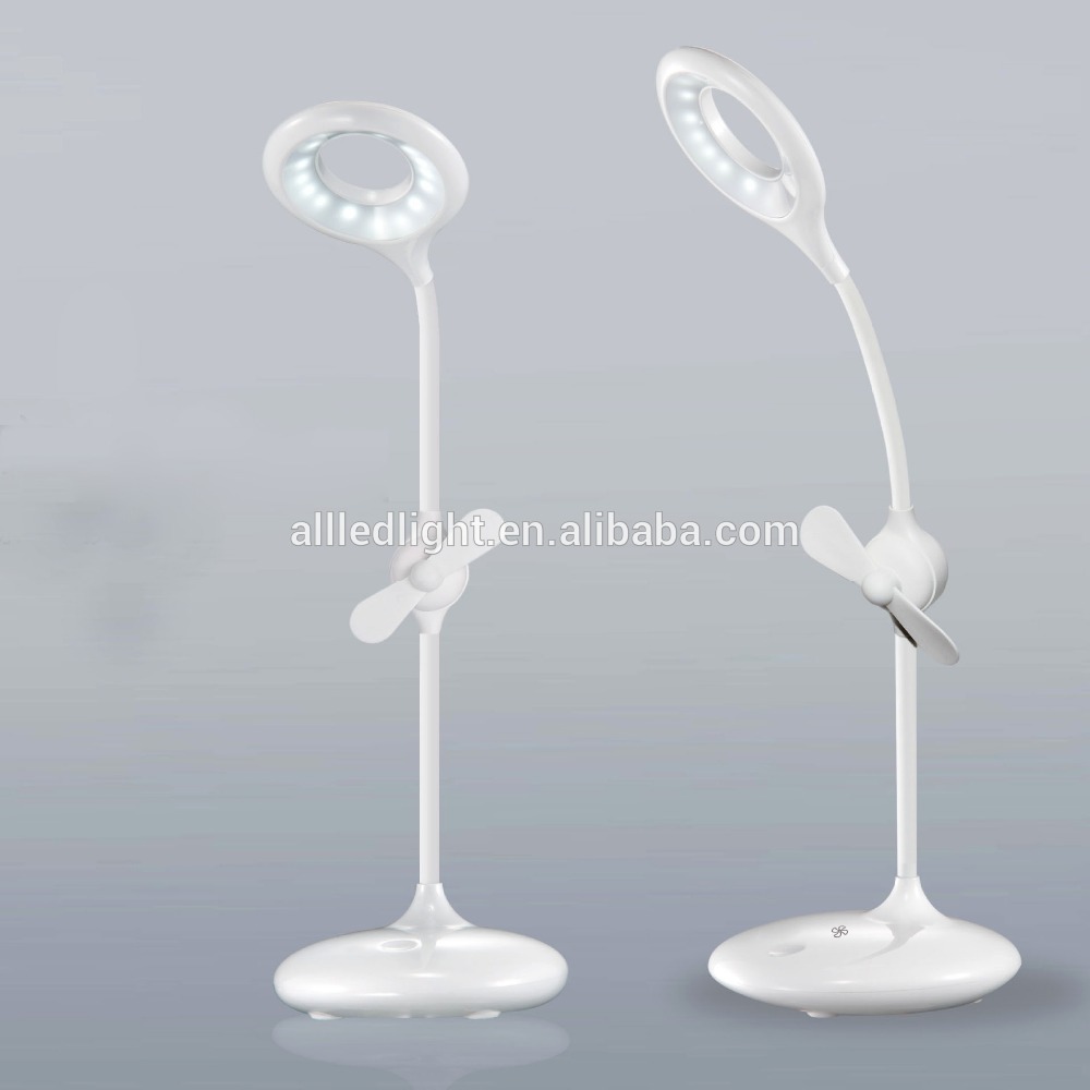 Hot Sales New Design Led Desk Damp With Mini Fan For Summer