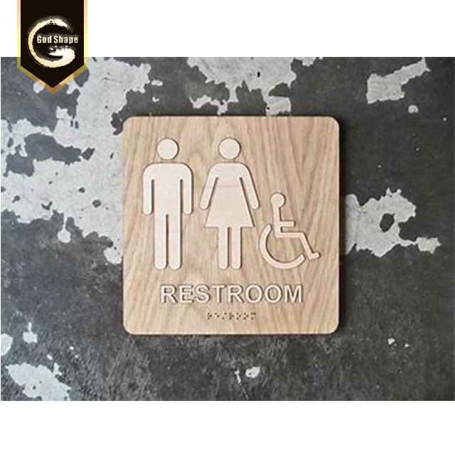 Braille Signage Door Name Plate Restroom Toilet Signage Door Office Sign