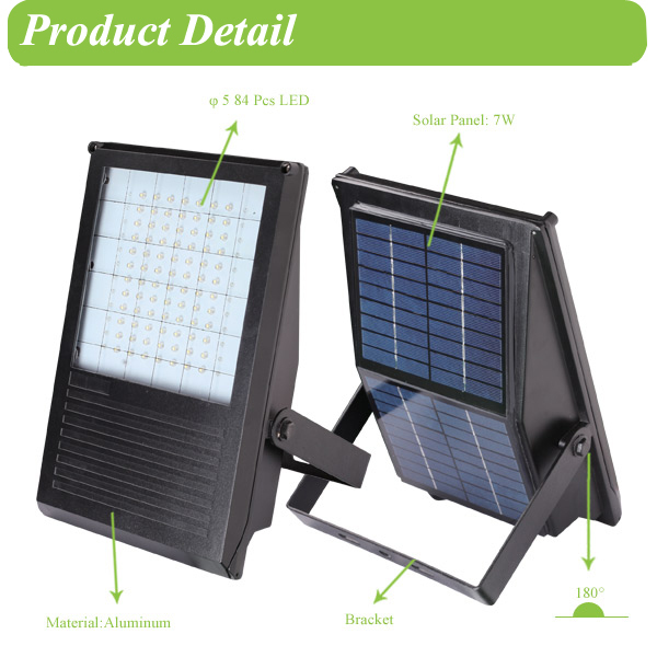 Zhongshan rechargeable solar sign lighting/solar flood lighting/flood light LED