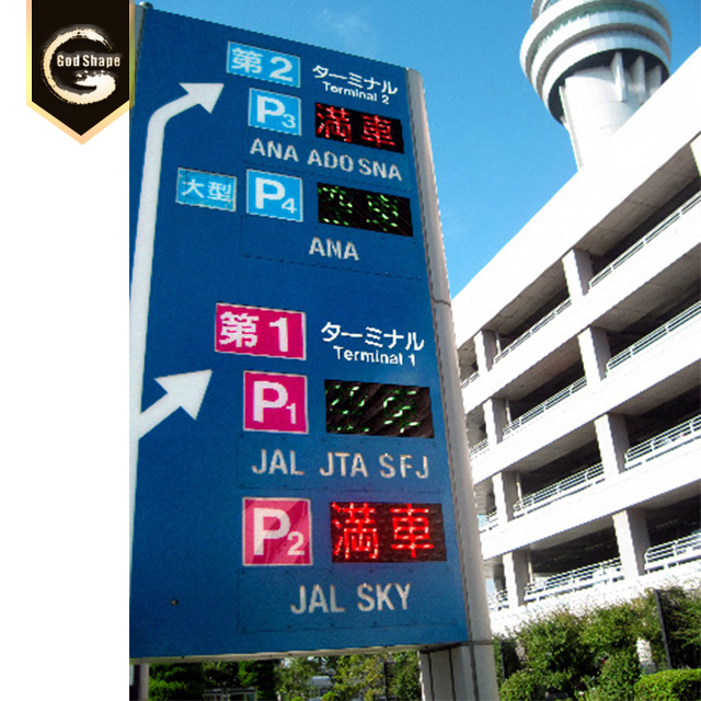 Electronic Reflective Aluminum Street Road Traffic Parking Guidance Sign