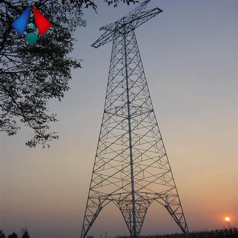 truss electric monopole line array 10kv 35kv 69kv galvanized high voltage power transmission tower