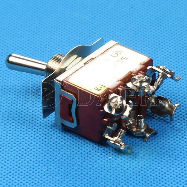 KN3C-202 12MM 6 Pin ON-ON Two Position DPDT Toggle Switch 15A