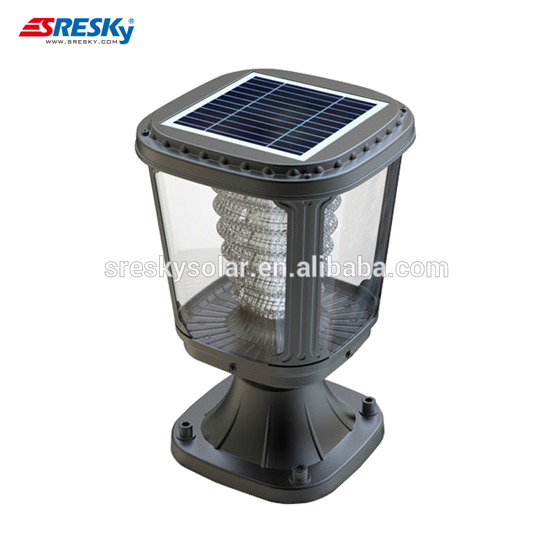 2018 Sresky high quality solar lamp post,solar fence post cap light wholesale price