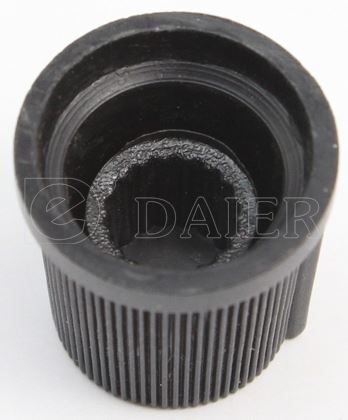 White Face Plastic for Rotary Taper Potentiometer Hole 6mm Black Knob New D Shaft Knobs