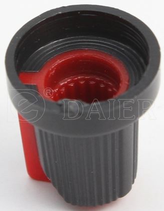 6mm Knurled Thread Dia Roatory Potentiometer Knob 5 Color Volume Control Knob