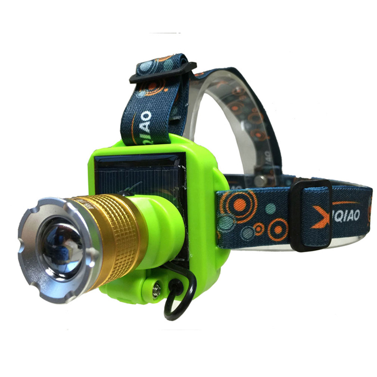 Goldmore 2 T6 800 Lumen Solar Rechargeable Aluminium headlamp for camping/hikin/riding