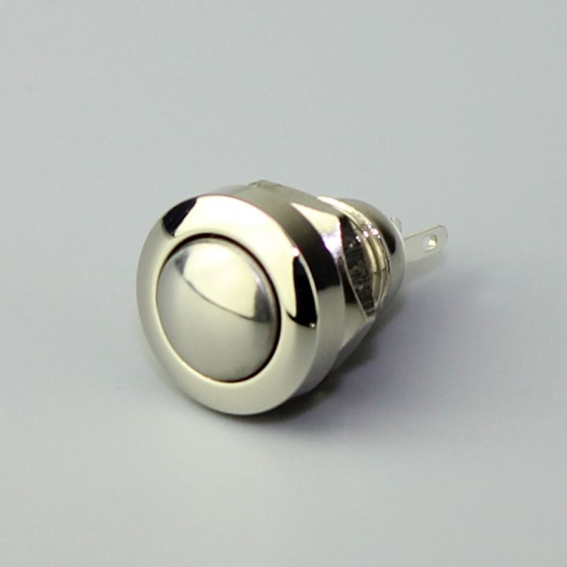 8mm Miniature 2 Pin Metal Momentary Waterproof Push Button Switch