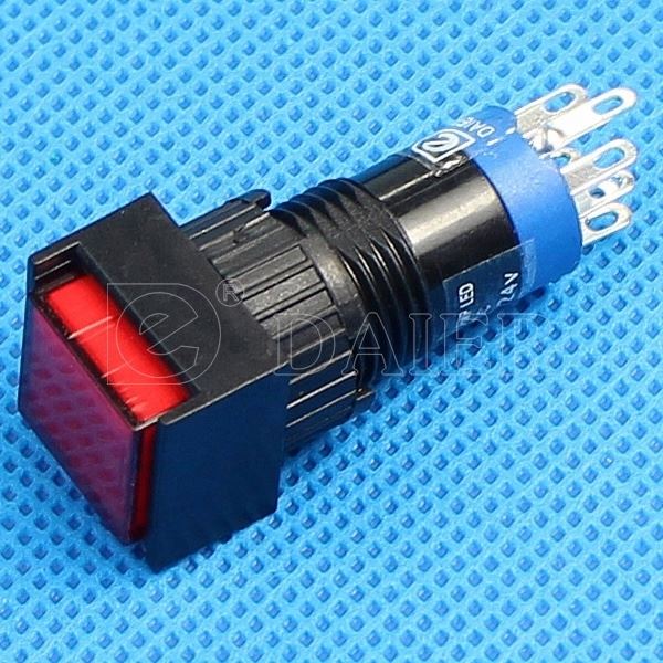 Square button Momentary ON (ON) Led Illuminated 12MM Push Button Switch