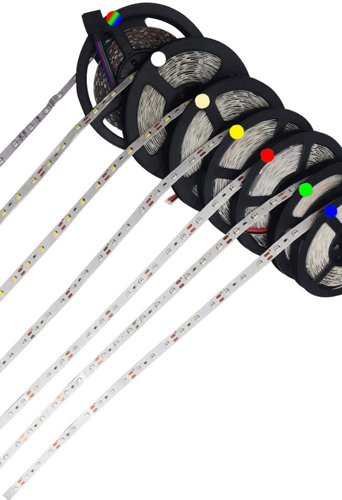 5M 300LEDs 12V Kitchen Lights Waterproof RGB LED Light Brightness LED Ribbon Tape Under Cabinet Cupboard Decoration Lights