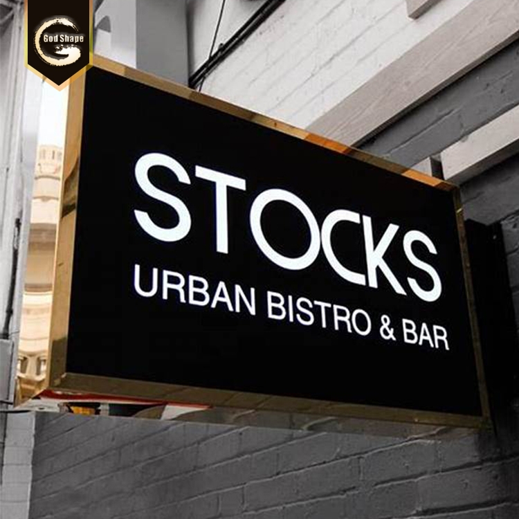 LED Lightbox illuminated Signage Outdoor Double Sided Sign advertising acrylic LED Light Box