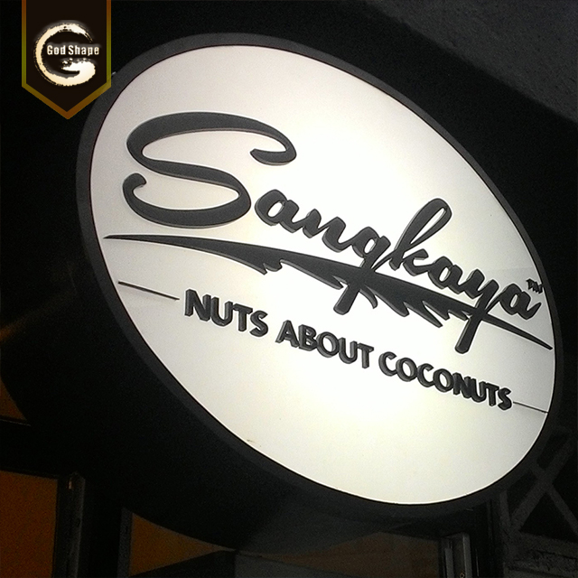 Shopfront LED lighted display sign