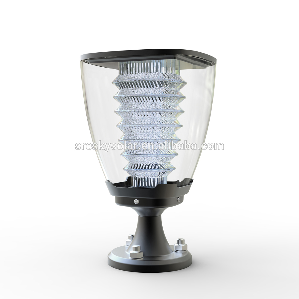 Super Bright 1W 100 Lumens Cup Design Outdoor Led Solar Post Light
