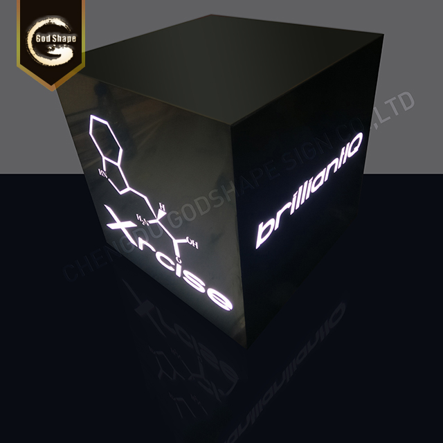 Customized Shape Wall Mounted Luminous Metal Frame Led Light Box For Advertising