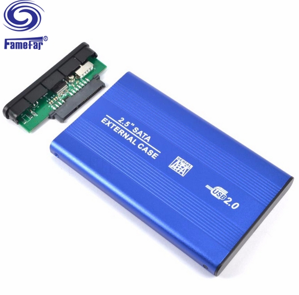 Factory selling USB2.0 SATA 2.5 inch hard drive disk box enclosure case HDD
