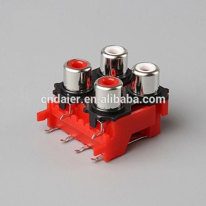 Best price 4 terminal audio jack/jack rca/4 position rca jack