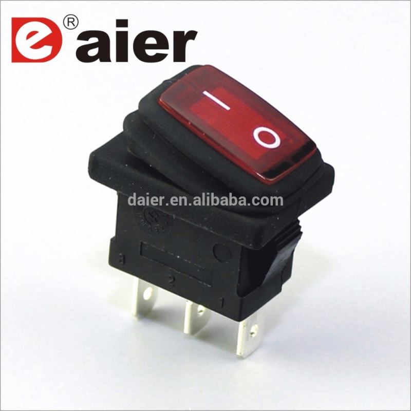Waterproof Illuminated Rocker Switch, Rocker Switch T125 55@