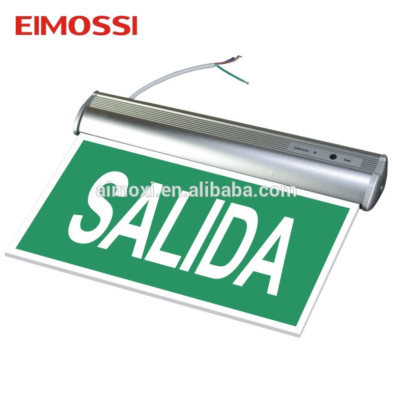 3H NICD CE running man exit sign led charger light fire exit sign board