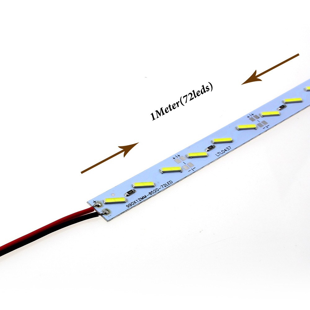 SMD 8520 led strip SMD8520 25cm 50cm Hard BAR Light DC12V Super bright Cold white
