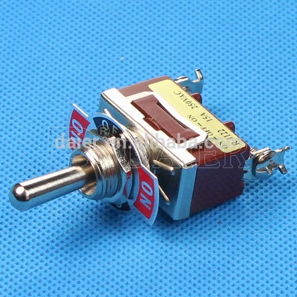 KN3C 12MM 15A 250V 3Pin ON OFF ON 3 Position SPDT Toggle Switch