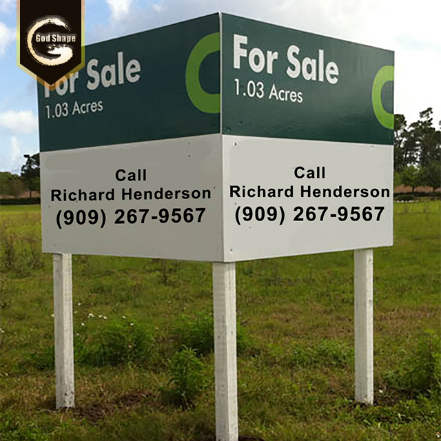 School Real Estate High Quality Factory Advertising Pylon Sign