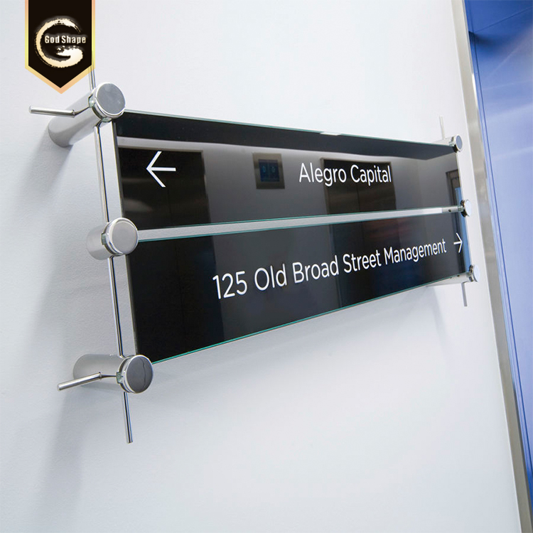 Acrylic Door Plate Sign with Braill and Tactile Information