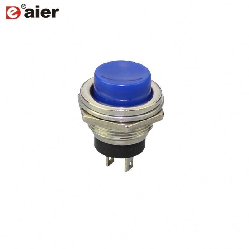 16MM 250VAC Momentary SPST NO NC Horn Electrical Push Buttons Switch