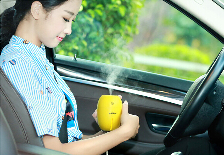 Funny Mini Lemon USB Electronic Purifier nightlight Aromatherapy atomizer Air Humidifier for car