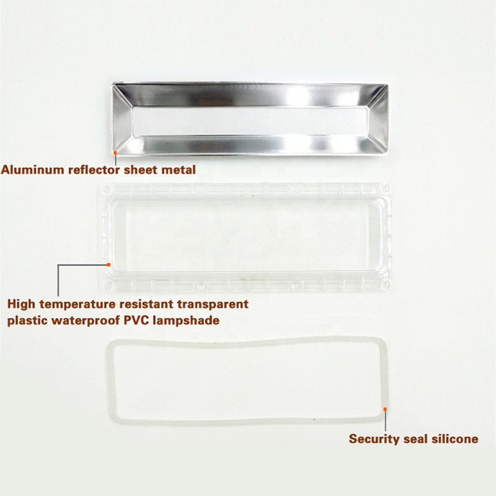 Reflector optic lens and rubber seal cob led diy kit