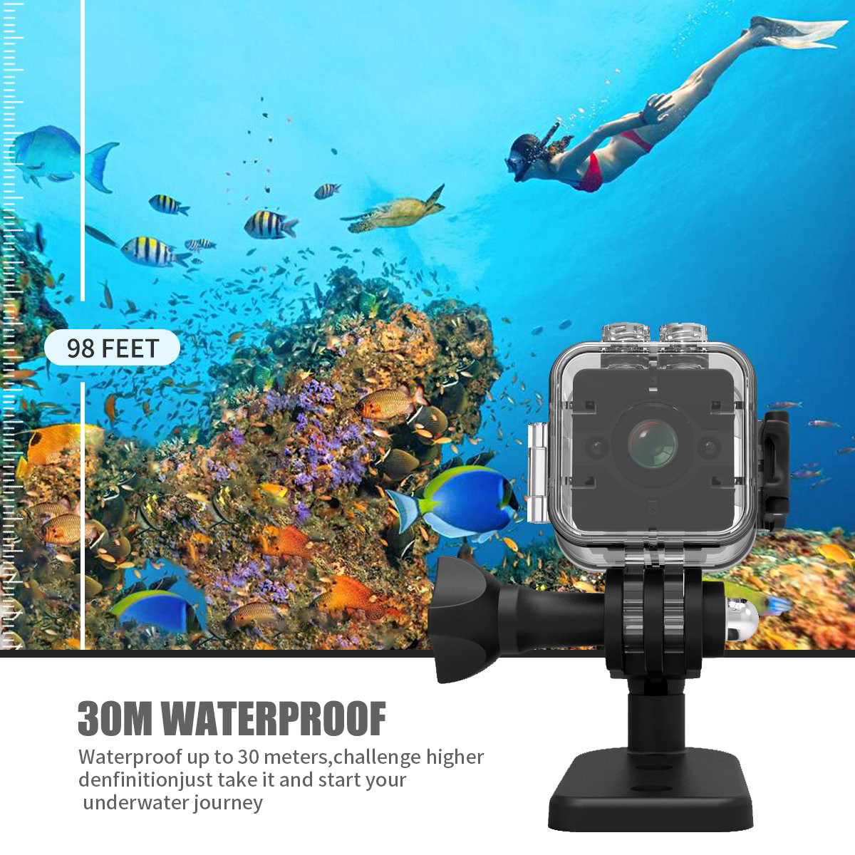 Original Mini Cam SQ12 mini sport camera holder Waterproof Camcorder