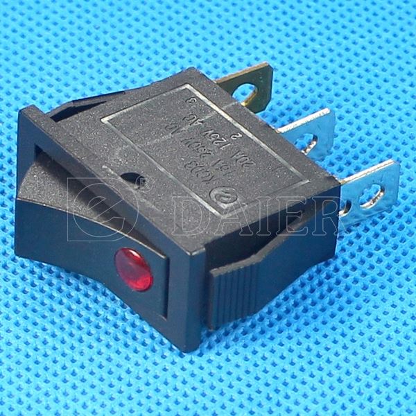 High Quality SPST ON OFF T105 Rocker Switch With Light Indicator
